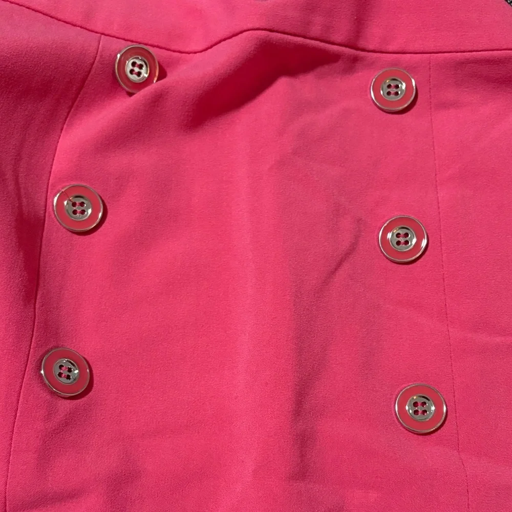 New York & Company Pink Double-Breasted Pencil Skirt - Picture 3 of 3